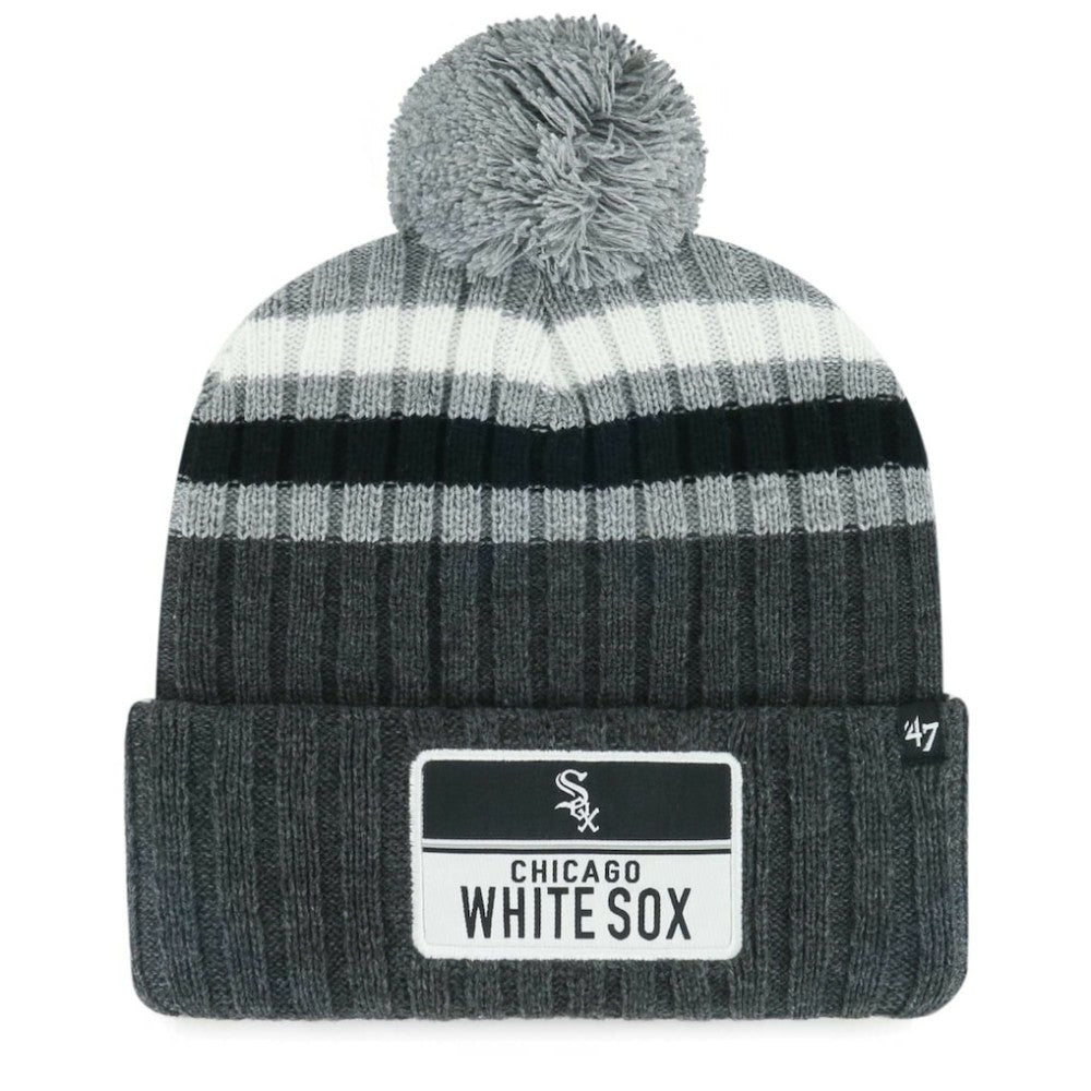 Chicago White Sox '47 Stack Cuffed Knit Hat with Pom - MLB