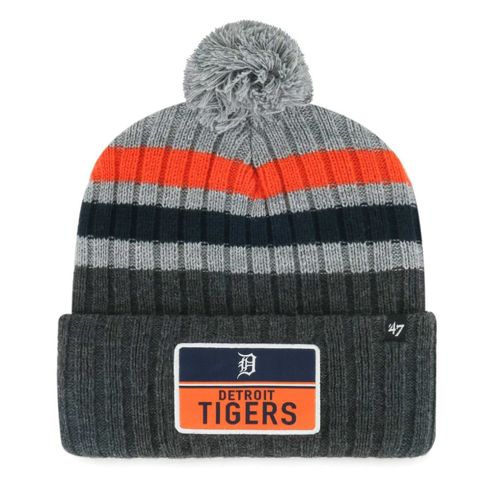 Detroit Tigers '47 Stack Cuffed Knit Hat with Pom - MLB