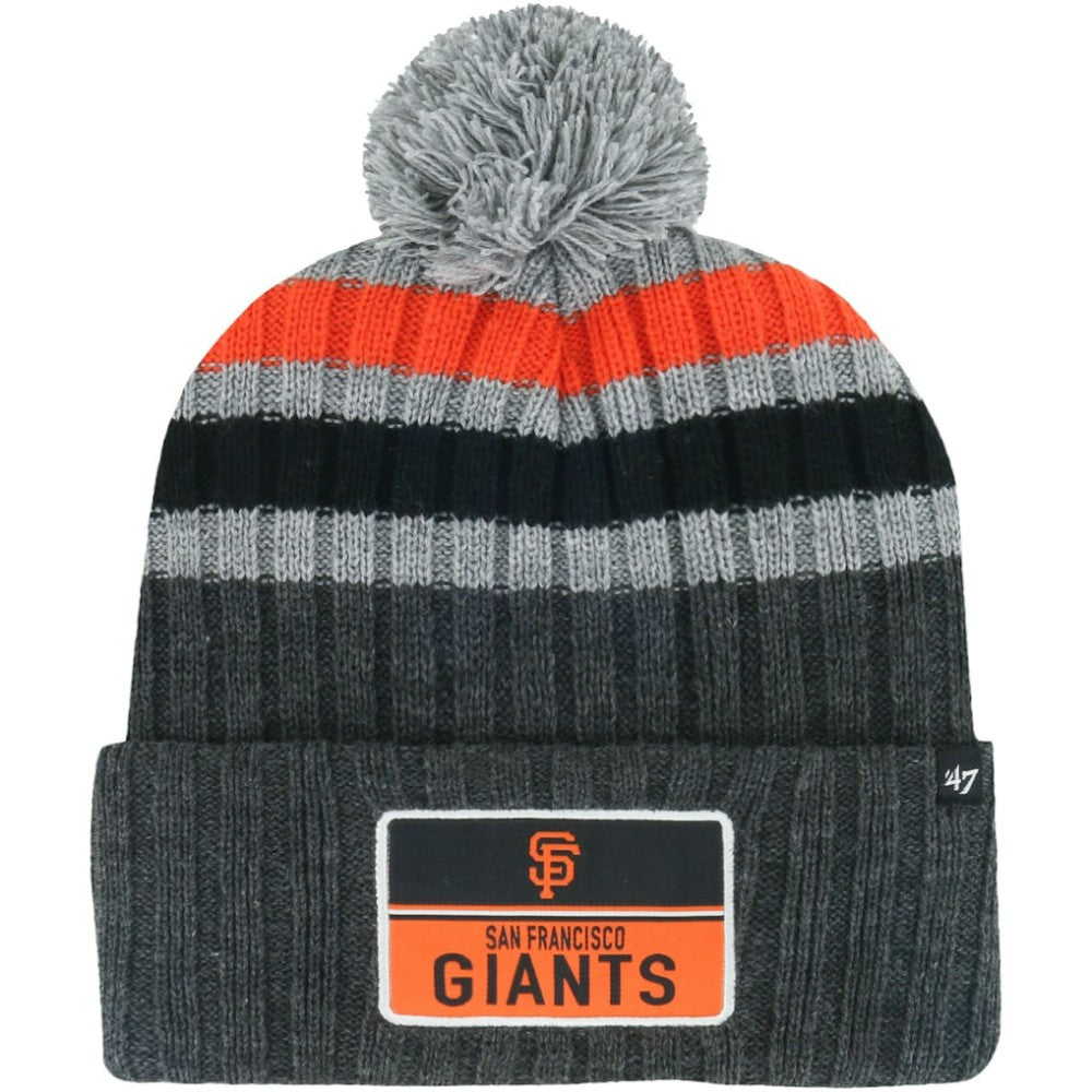 San Francisco Giants '47 Stack Cuffed Knit Hat with Pom - MLB