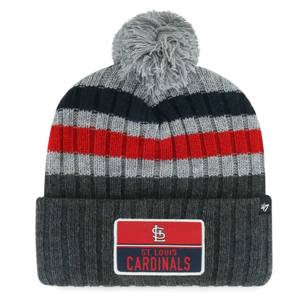 St. Louis Cardinals '47 Stack Cuffed Knit Hat with Pom - MLB