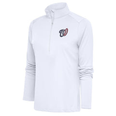Washington Nationals Antigua Women's Patriotic Tribute Half-Zip Pullover Top - MLB