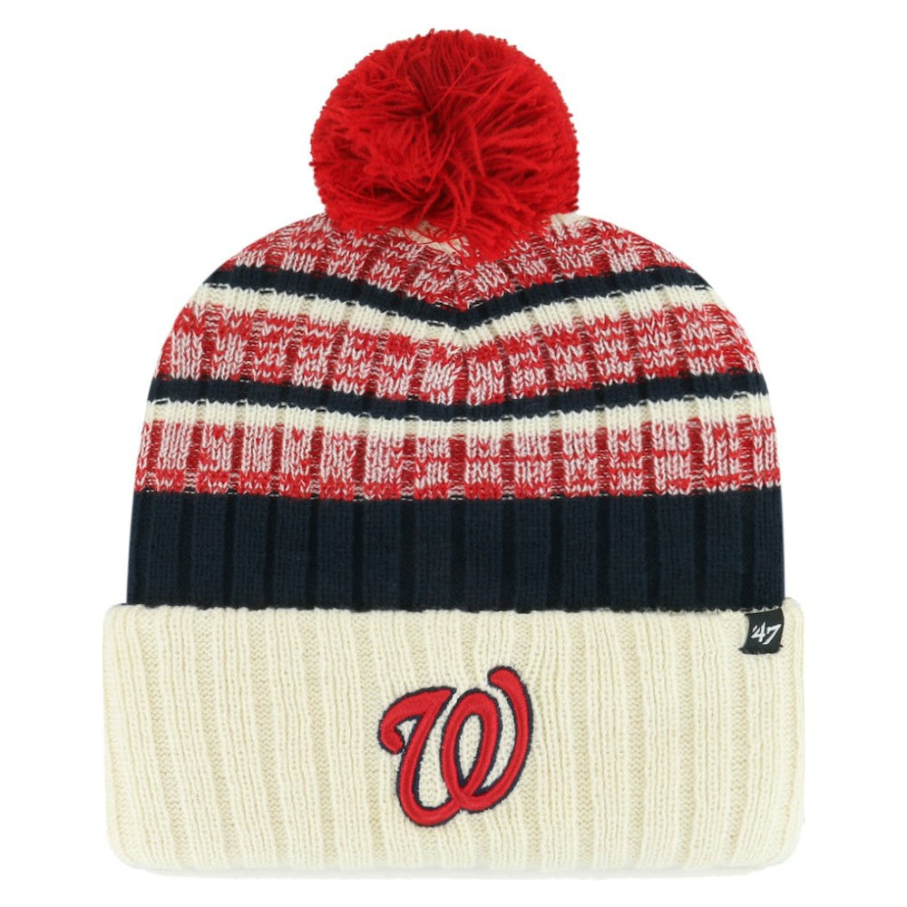 Washington Nationals '47 Tavern Cuffed Knit Hat with Pom - MLB