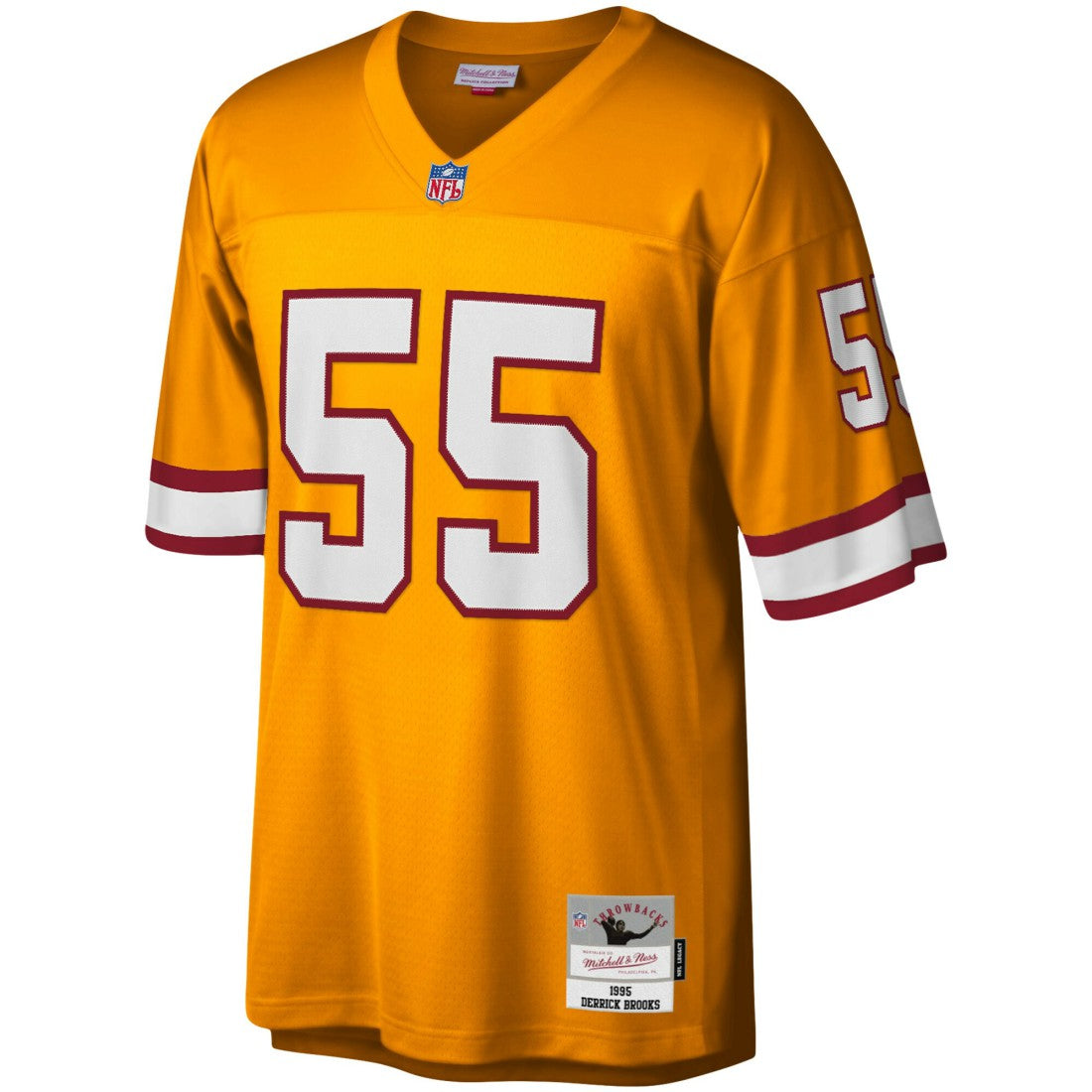 Derrick Brooks Tampa Bay Buccaneers Youth 1995 Retired Player Legacy Jersey Orange | Mitchell & Ness
