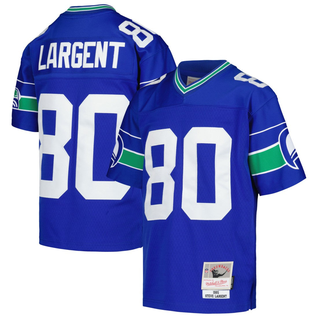 Steve Largent Seattle Seahawks Youth 1985 Retired Player Legacy Jersey Royal | Mitchell & Ness