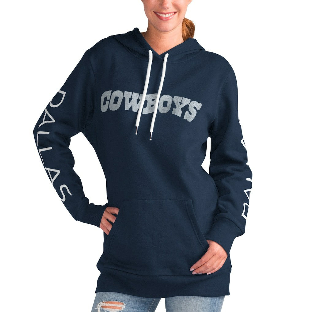 Dallas Cowboys G-III 4Her by Carl Banks Women's Extra Inning Pullover Hoodie Navy | NFL