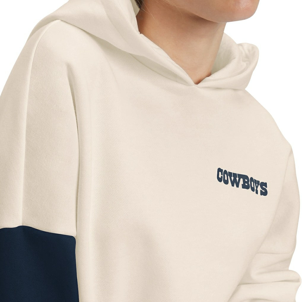 Dallas Cowboys Tommy Hilfiger Women's Harriet Pullover Hoodie Cream | NFL