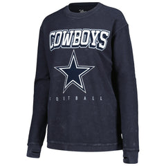 Dallas Cowboys G-III 4Her by Carl Banks Women's Comfy Cord Pullover Sweatshirt Navy | NFL