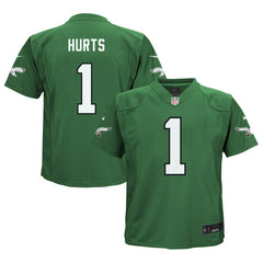 Jalen Hurts Philadelphia Eagles Preschool Game Jersey Kelly Green | Nike for Sale