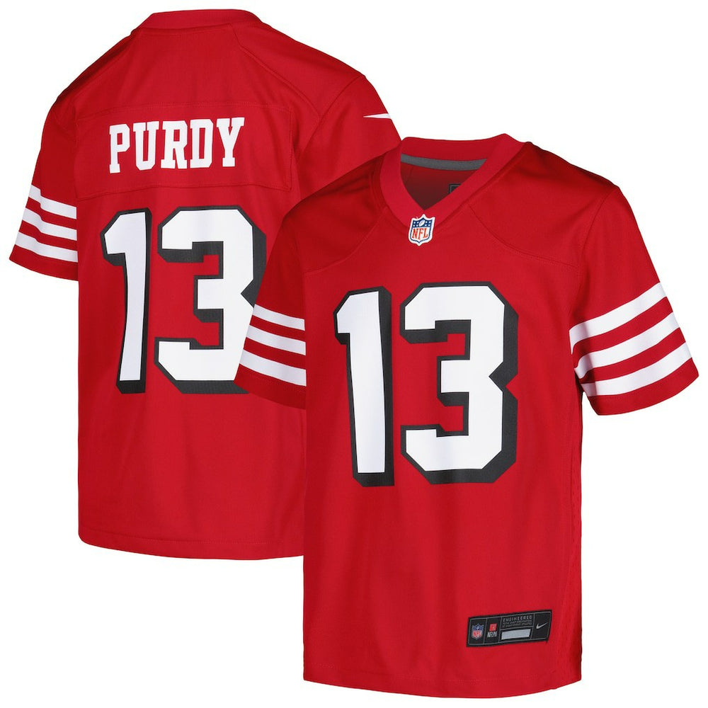 Brock Purdy San Francisco 49ers Youth Game Jersey Scarlet | Nike for Sale