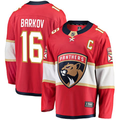 Aleksander Barkov Florida Panthers Fanatics Captain Patch Home Breakaway Jersey - Red - NHL