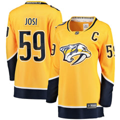 Roman Josi Nashville Predators Fanatics Women's Home Breakaway Player Jersey - Gold - NHL