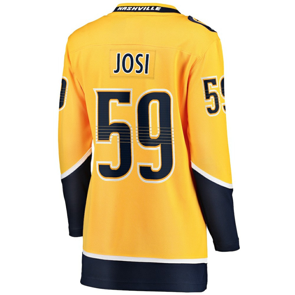 Roman Josi Nashville Predators Fanatics Women's Home Breakaway Player Jersey - Gold - NHL