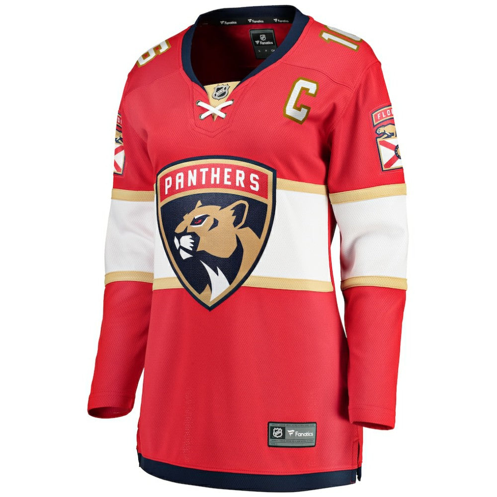 Aleksander Barkov Florida Panthers Fanatics Women's Captain Patch Home Breakaway Player Jersey - Red - NHL