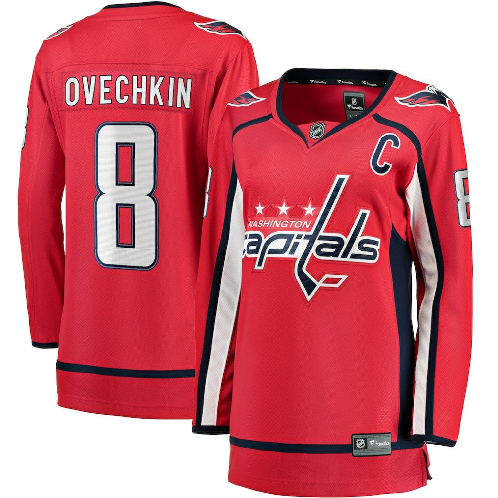 Alexander Ovechkin Washington Capitals Fanatics Women's Captain Patch Home Breakaway Player Jersey - Red - NHL