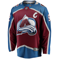Gabriel Landeskog Colorado Avalanche Fanatics Captain Patch Home Breakaway Jersey - Burgundy - NHL