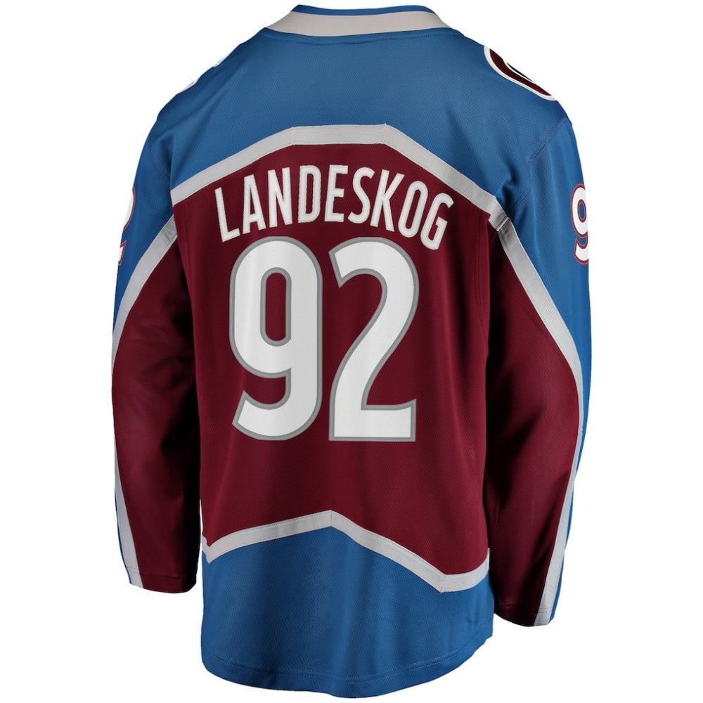 Gabriel Landeskog Colorado Avalanche Fanatics Captain Patch Home Breakaway Jersey - Burgundy - NHL