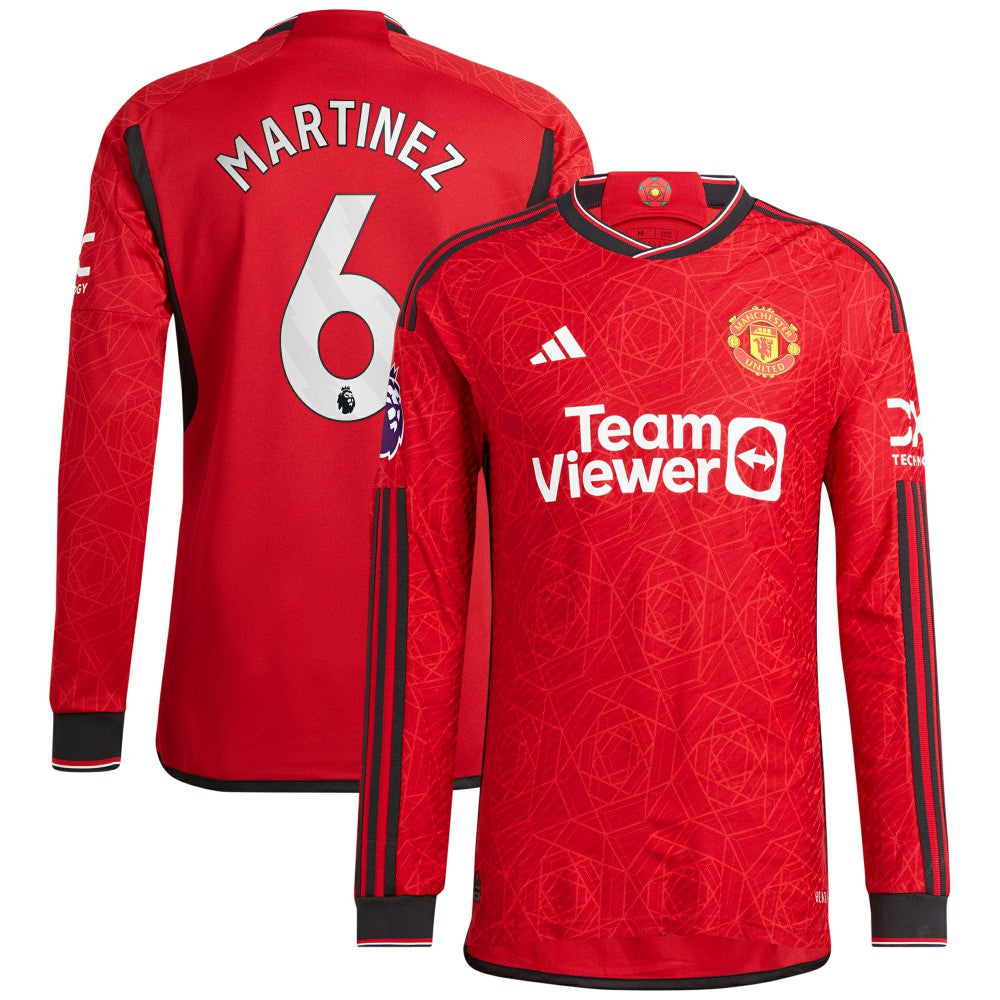 Lisandro Martínez Manchester United 2023/24 Home Long Sleeve Player Jersey Red | Adidas discount
