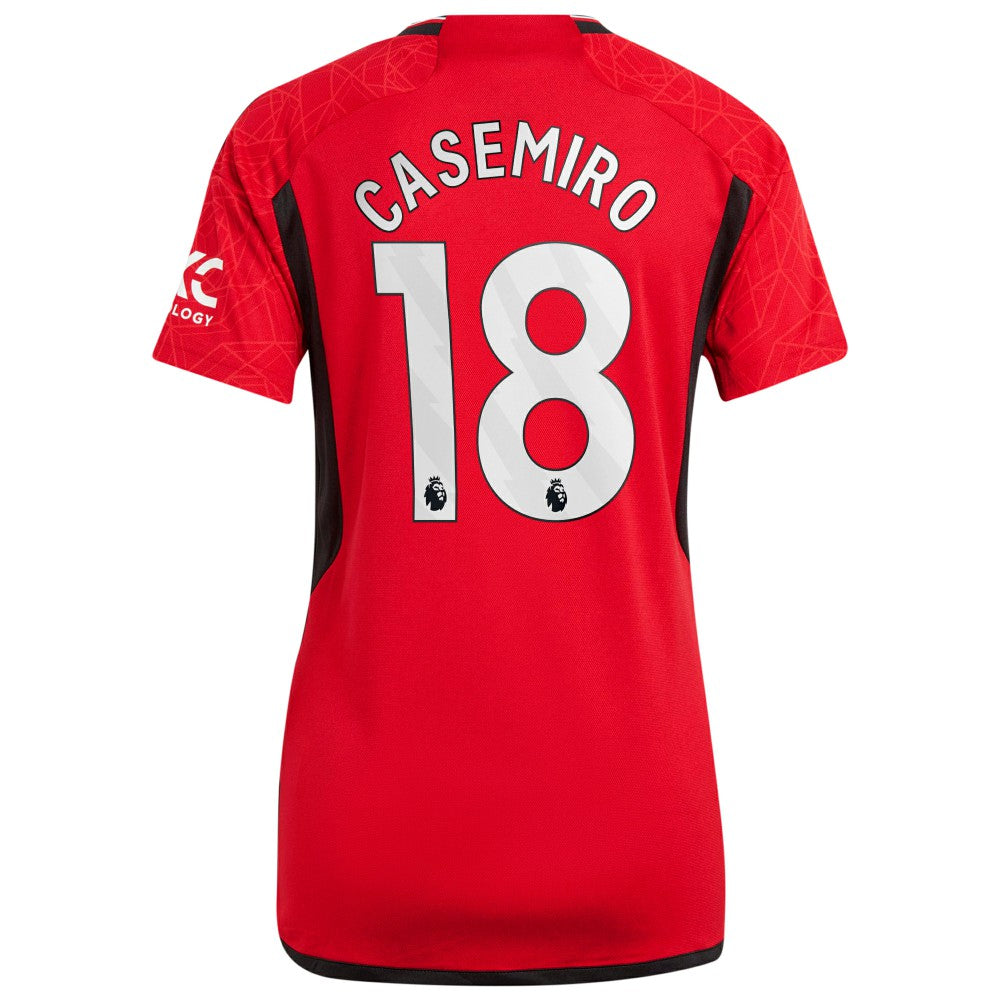 Casemiro Manchester United Women's 2023/24 Home Replica Player Jersey Red | Adidas cheap