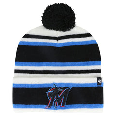 Miami Marlins '47 Youth Stripling Cuffed Knit Hat with Pom - MLB