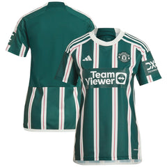Manchester United Women's 2023/24 Away Replica Jersey Green | Adidas Online
