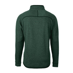 Philadelphia Eagles Cutter & Buck Gridiron Classics Big & Tall Mainsail Sweater-Knit Half-Zip Pullover Jacket Heather Green | NFL