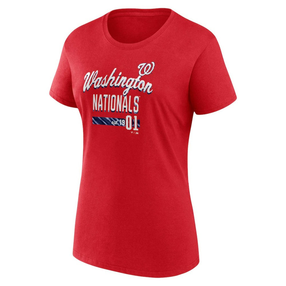 Washington Nationals Fanatics Women's Logo Fitted T-Shirt - MLB