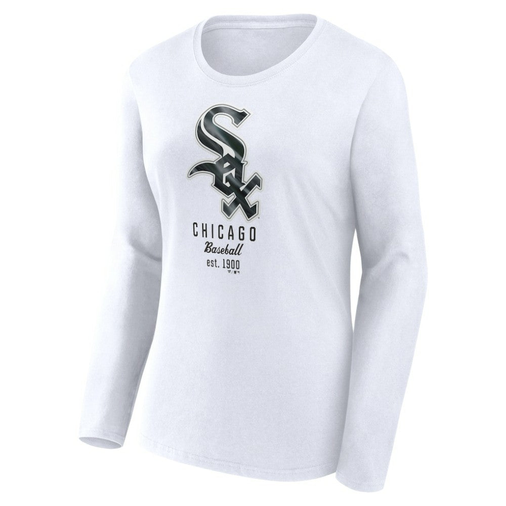 Chicago White Sox Fanatics Women's Lightweight Fitted Long Sleeve T-Shirt - MLB