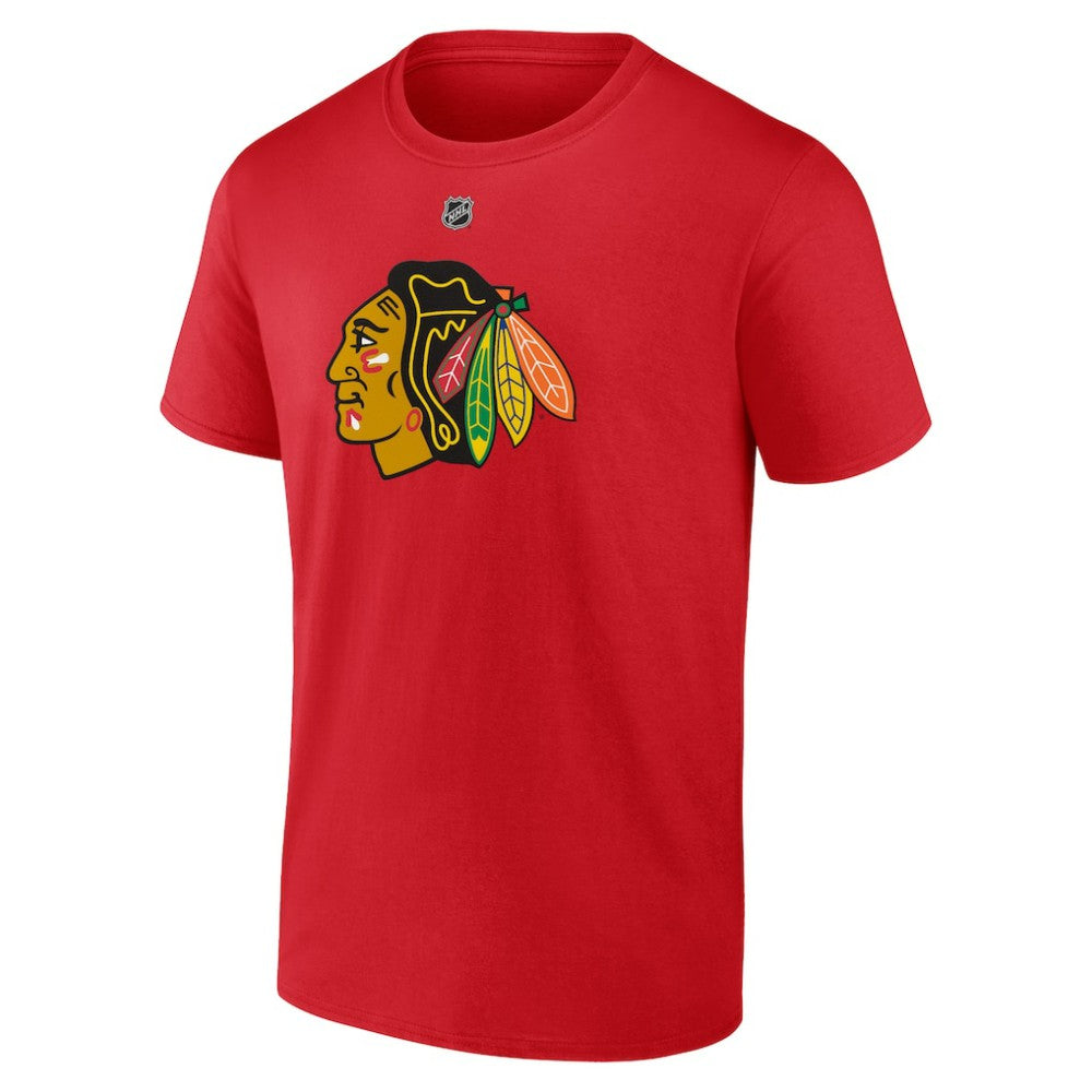 Connor Bedard Chicago Blackhawks Fanatics Authentic Stack Name & Number T-Shirt - Red - NHL
