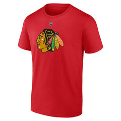 Connor Bedard Chicago Blackhawks Fanatics Authentic Stack Name & Number T-Shirt - Red - NHL