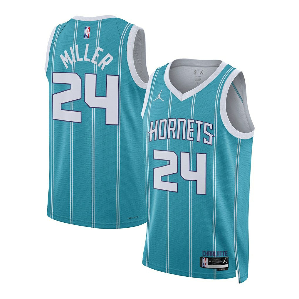 Brandon Miller Charlotte Hornets Unisex NBA Draft Swingman Jersey Icon Edition Teal - NBA