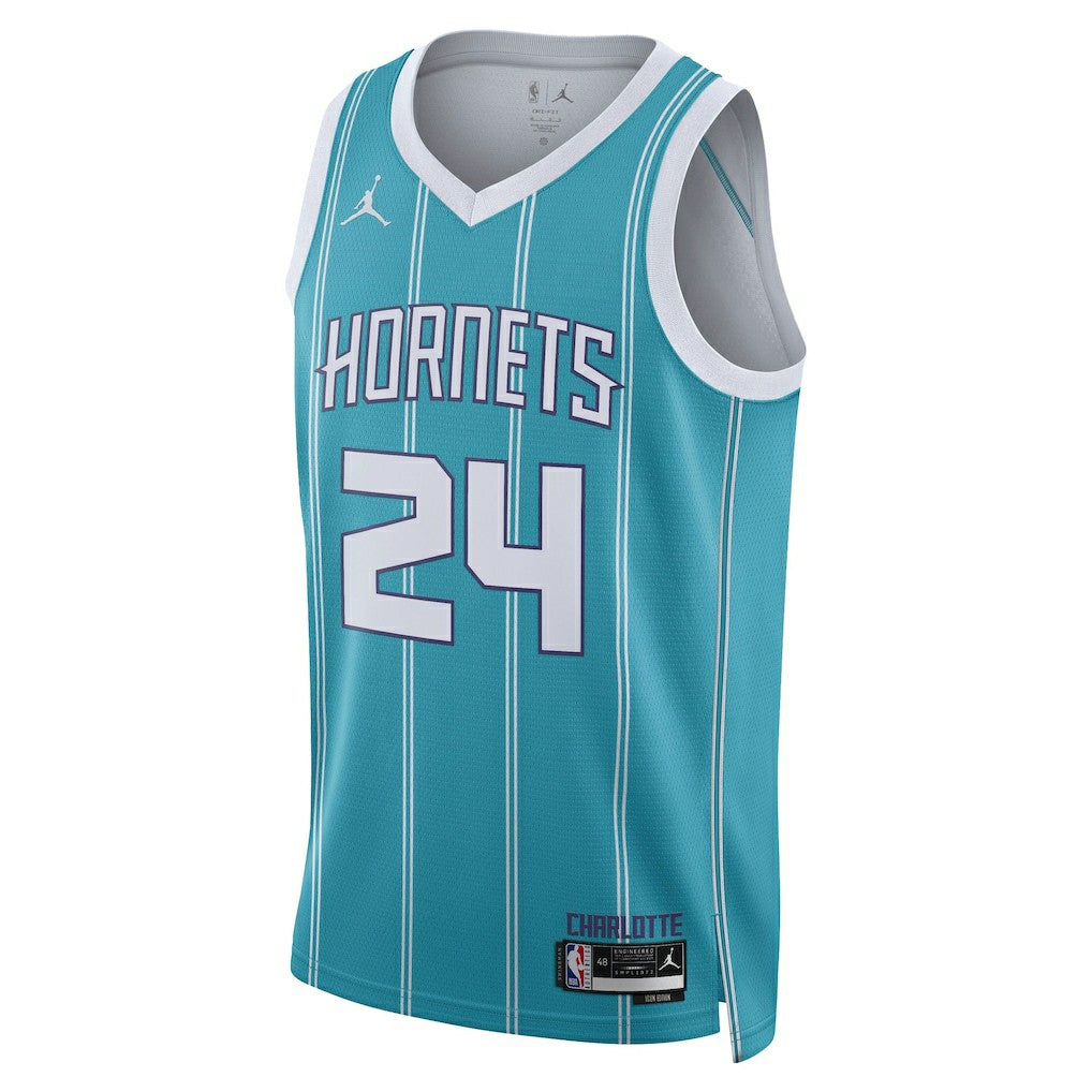 Brandon Miller Charlotte Hornets Unisex NBA Draft Swingman Jersey Icon Edition Teal - NBA