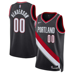 Scoot Henderson Portland Trail Blazers Unisex 2023 NBA Draft Swingman Jersey Icon Edition Black - NBA
