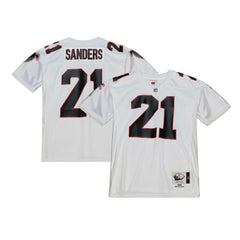 Deion Sanders Atlanta Falcons 1991 Authentic Throwback Retired Player Jersey White | Mitchell & Ness