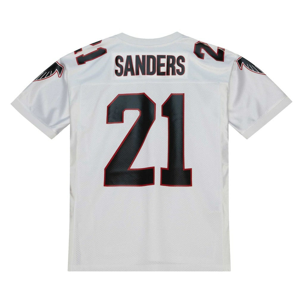 Deion Sanders Atlanta Falcons 1991 Authentic Throwback Retired Player Jersey White | Mitchell & Ness