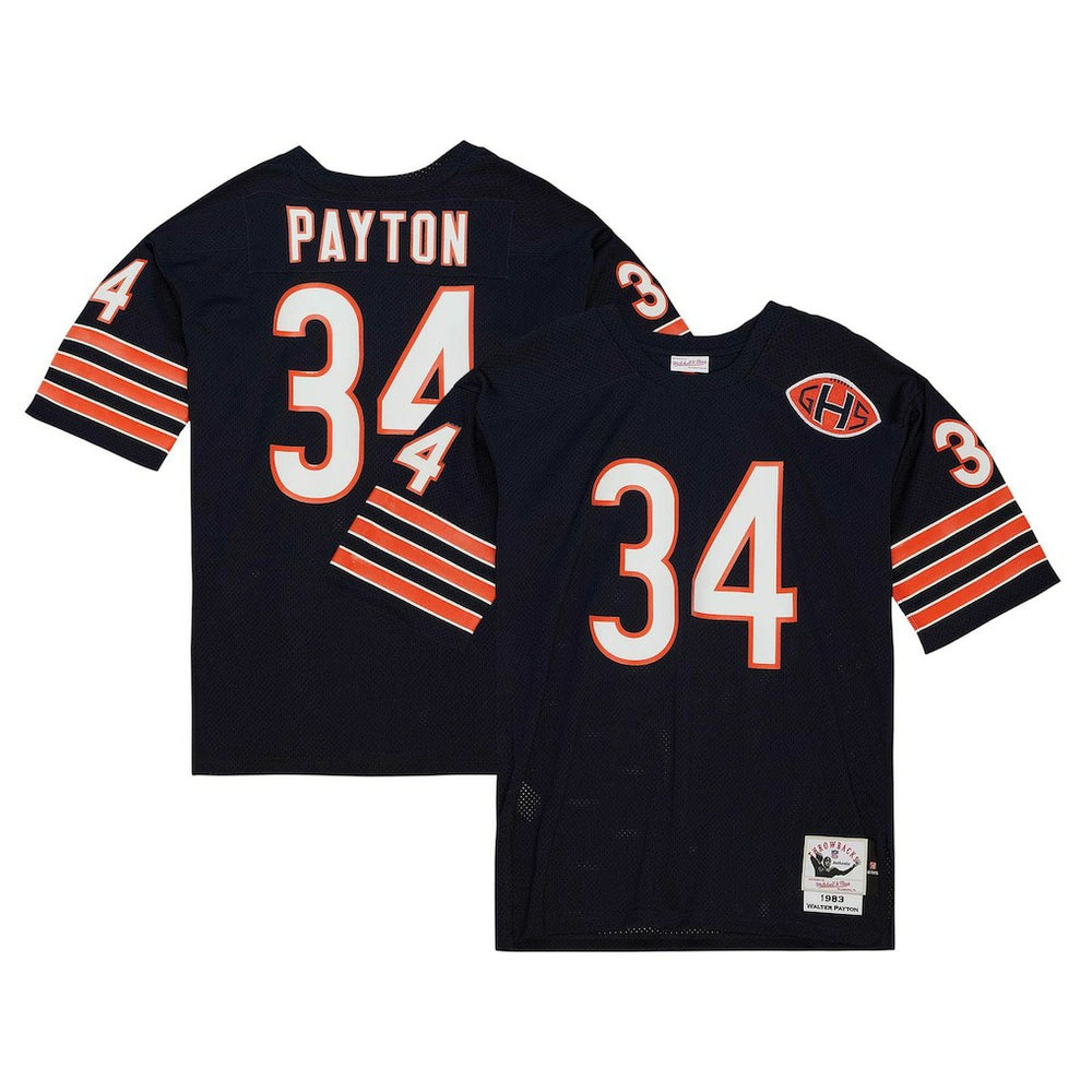 Walter Payton Chicago Bears 1983 Authentic Throwback Retired Player Jersey Navy | Mitchell & Ness