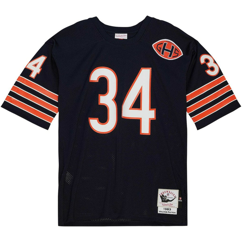 Walter Payton Chicago Bears 1983 Authentic Throwback Retired Player Jersey Navy | Mitchell & Ness