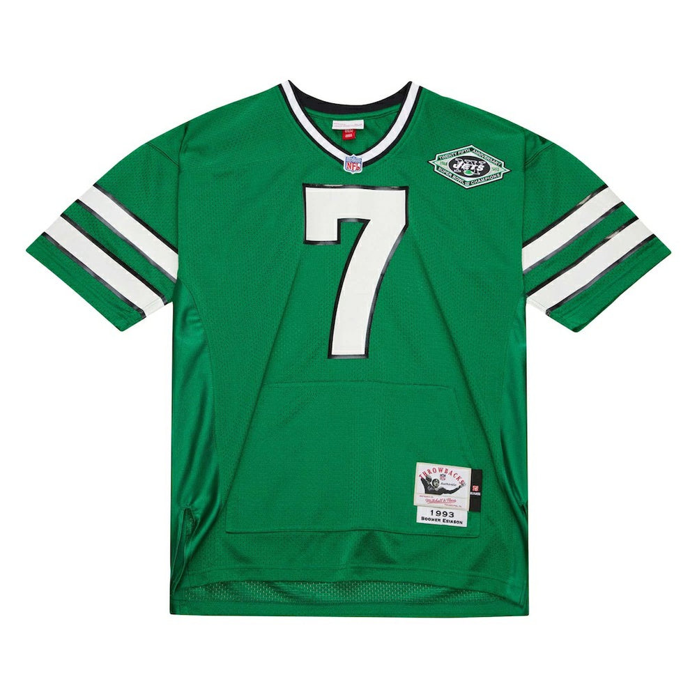 Boomer Esiason New York Jets 1993 Authentic Throwback Retired Player Pocket Jersey Kelly Green | Mitchell & Ness
