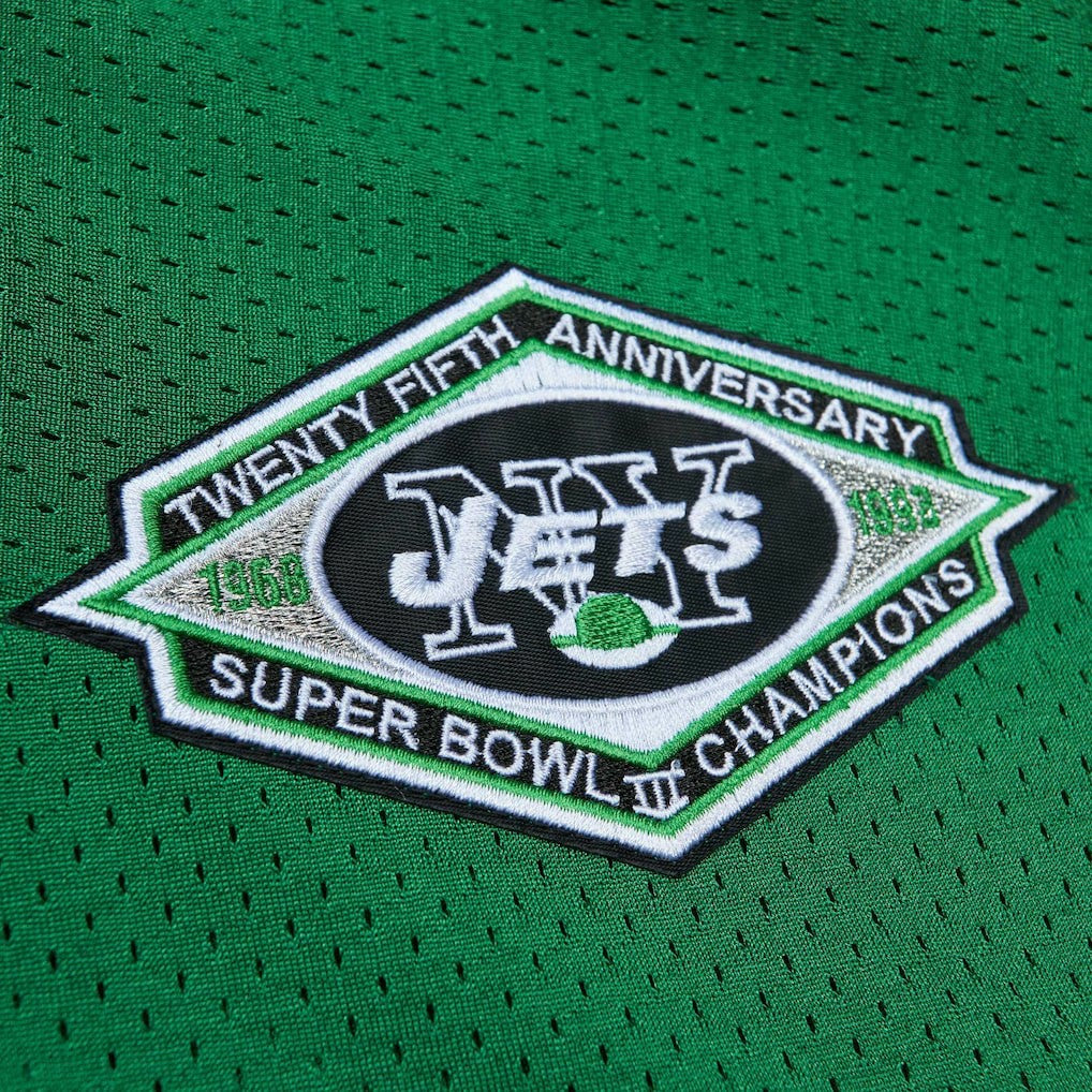 Boomer Esiason New York Jets 1993 Authentic Throwback Retired Player Pocket Jersey Kelly Green | Mitchell & Ness