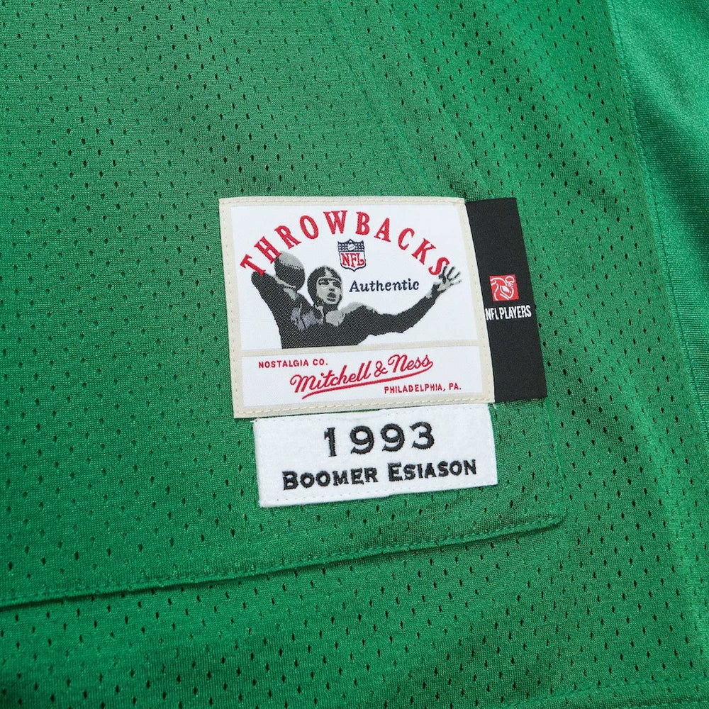 Boomer Esiason New York Jets 1993 Authentic Throwback Retired Player Pocket Jersey Kelly Green | Mitchell & Ness