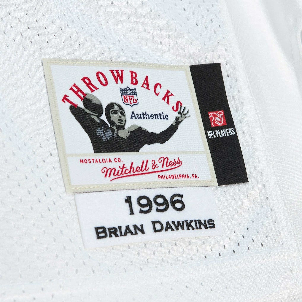 Brian Dawkins Philadelphia Eagles 1996 Authentic Throwback Retired Player Jersey White | Mitchell & Ness