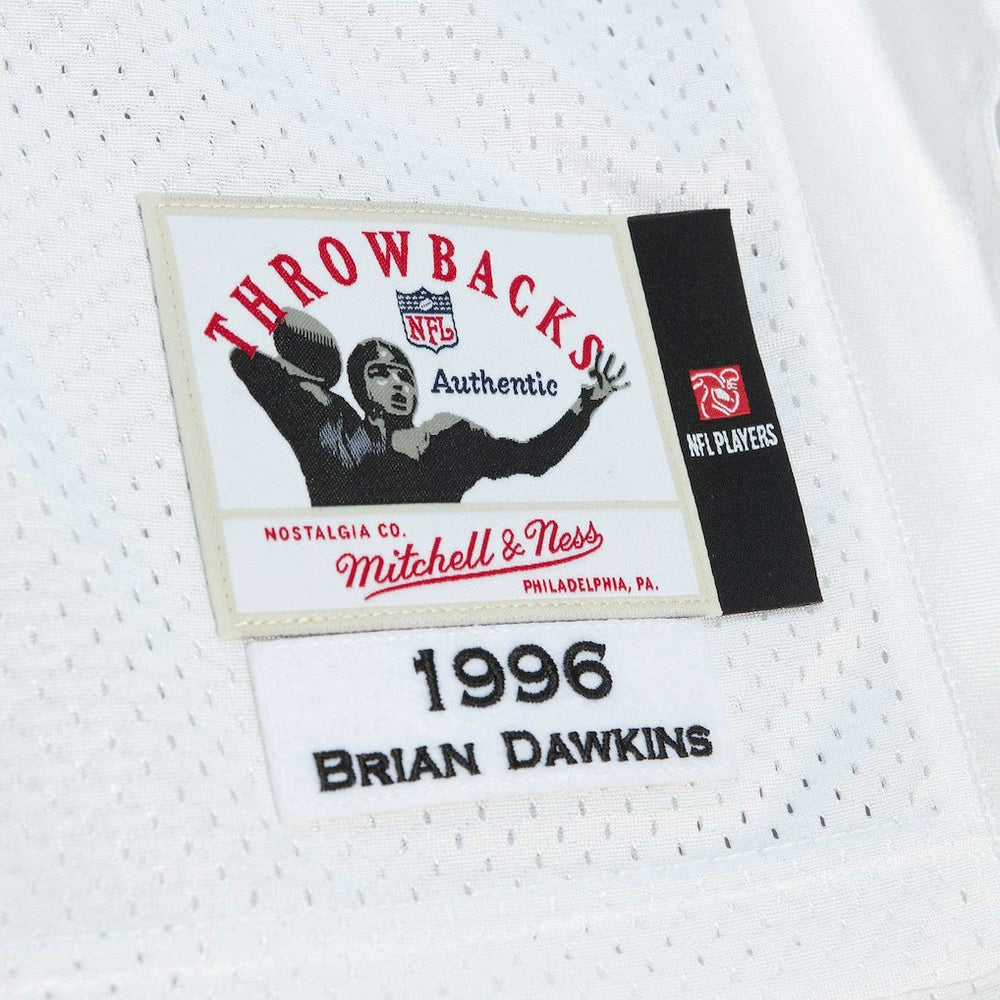 Brian Dawkins Philadelphia Eagles 1996 Authentic Throwback Retired Player Jersey White | Mitchell & Ness