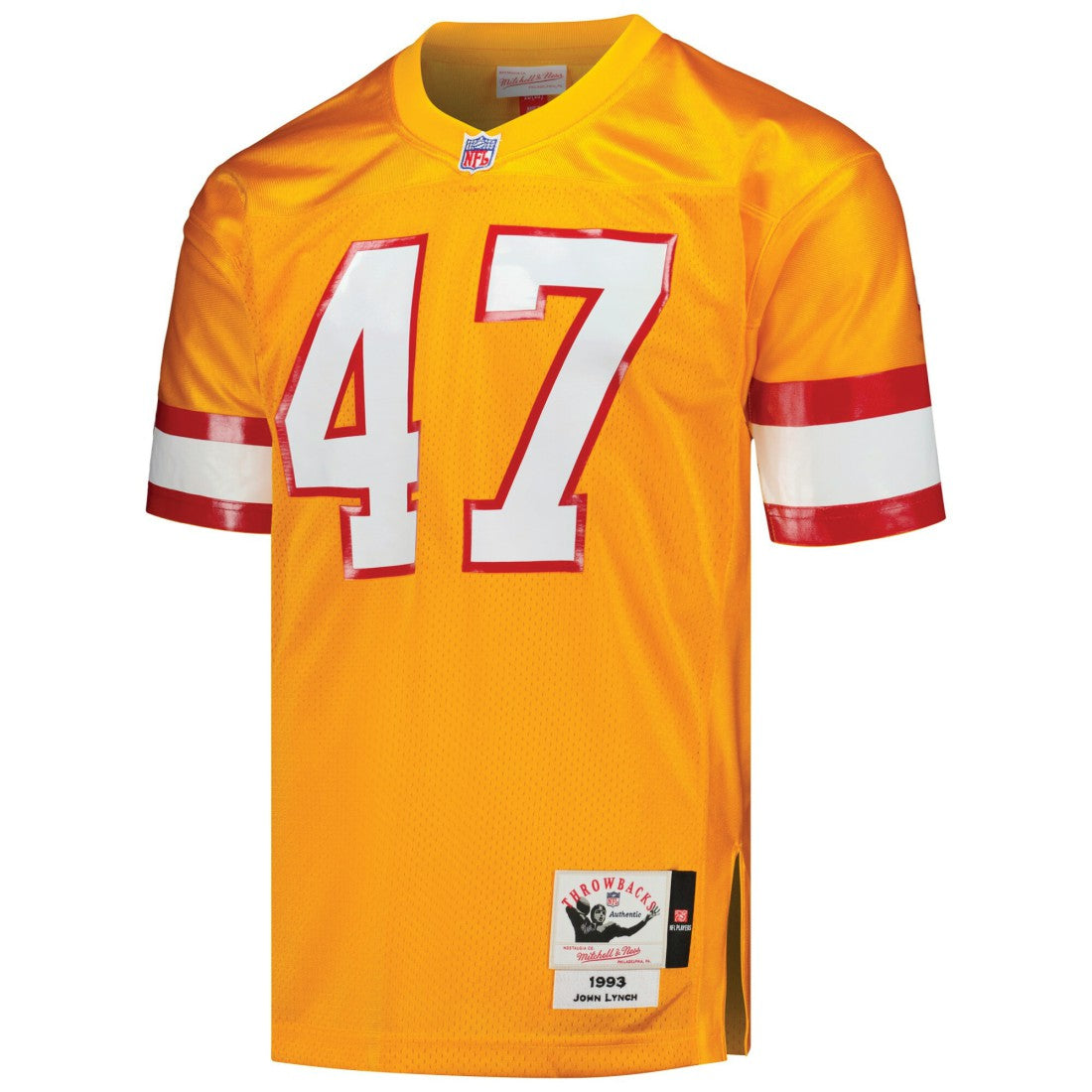 John Lynch Tampa Bay Buccaneers 1993 Authentic Throwback Retired Player Jersey Orange | Mitchell & Ness