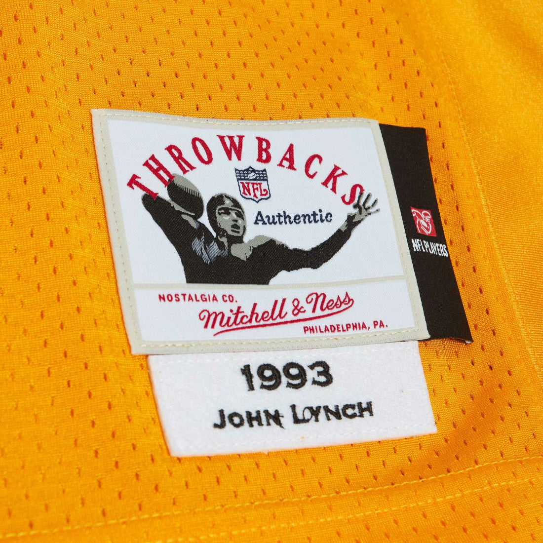 John Lynch Tampa Bay Buccaneers 1993 Authentic Throwback Retired Player Jersey Orange | Mitchell & Ness
