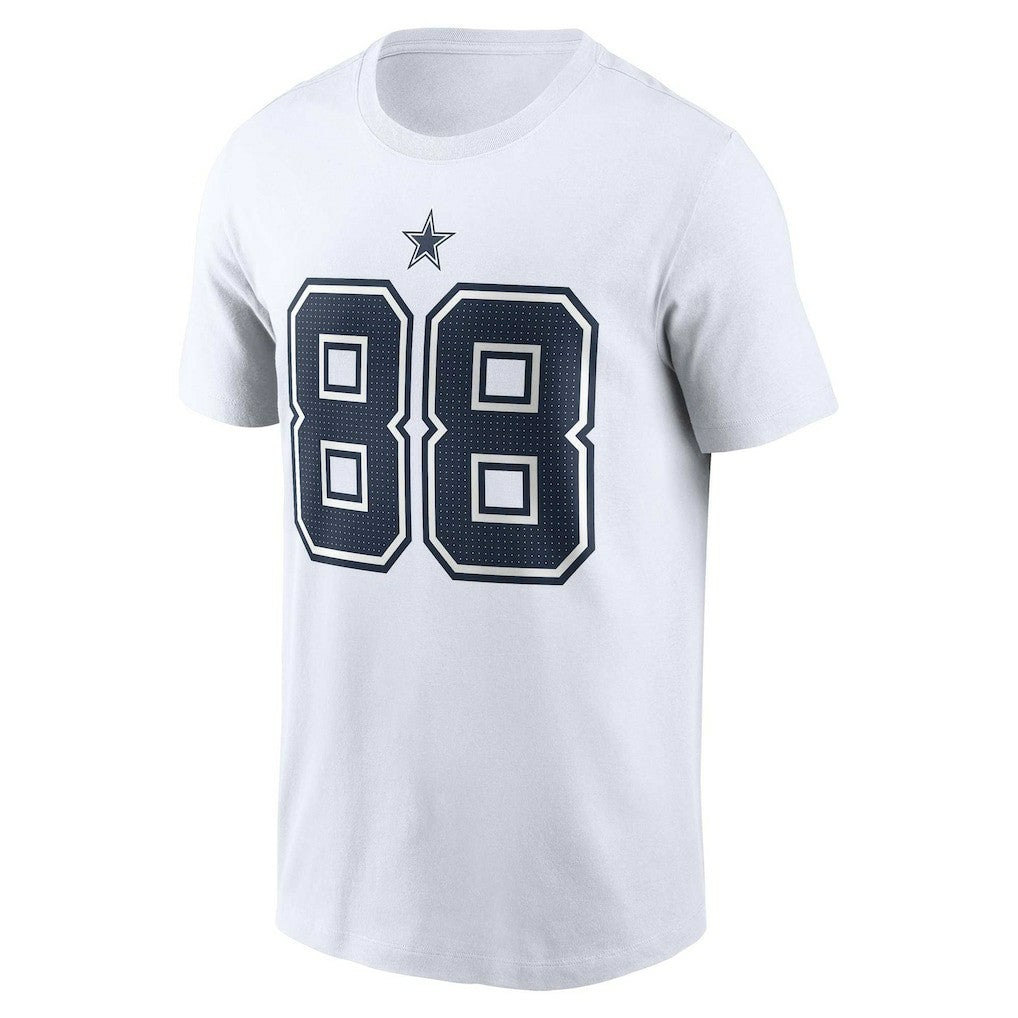 CeeDee Lamb Dallas Cowboys Player Name & Number T-Shirt White | Nike for Sale