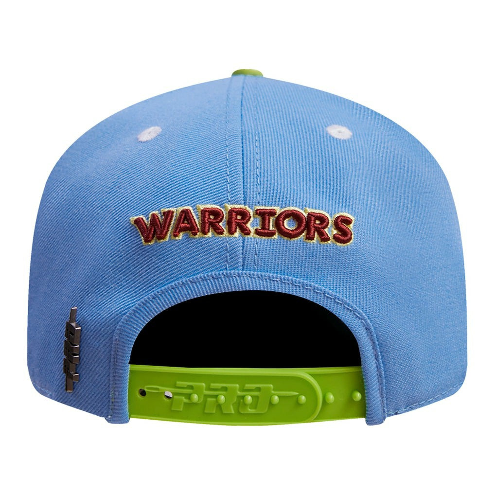 Golden State Warriors Pro Standard Retro Program 2-Tone Snapback Hat Light Blue/Green - NBA