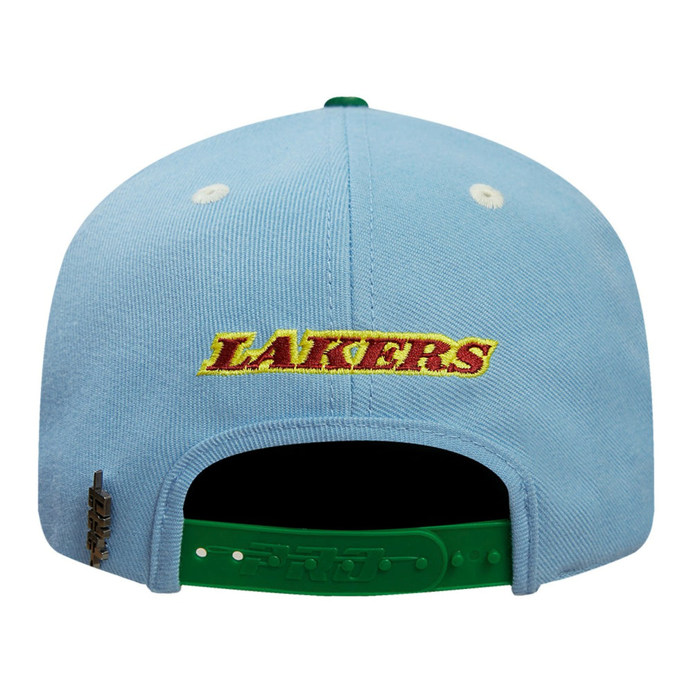 Los Angeles Lakers Pro Standard Retro Program 2-Tone Snapback Hat Light Blue/Green - NBA