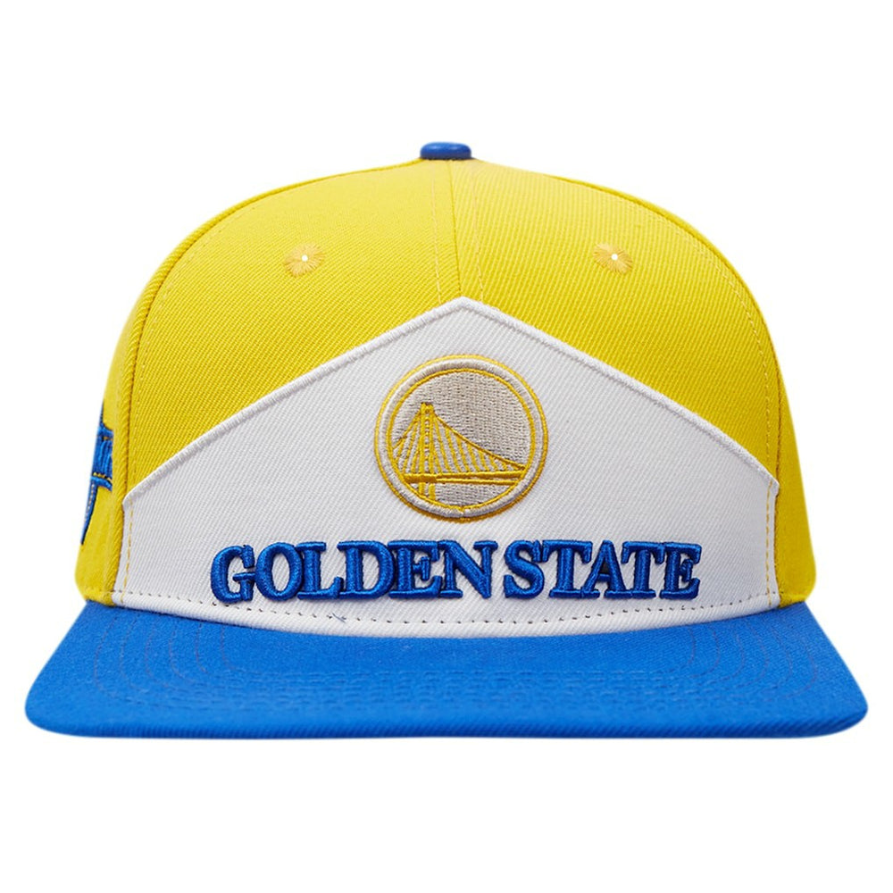 Golden State Warriors Pro Standard Pinch Chevron Adjustable Hat Gold/Royal - NBA