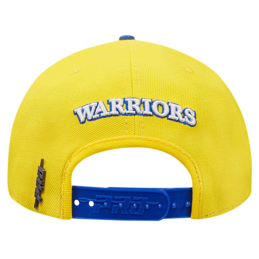 Golden State Warriors Pro Standard Pinch Chevron Adjustable Hat Gold/Royal - NBA