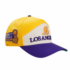 Los Angeles Lakers Pro Standard Pinch Chevron Adjustable Hat Gold/Purple - NBA