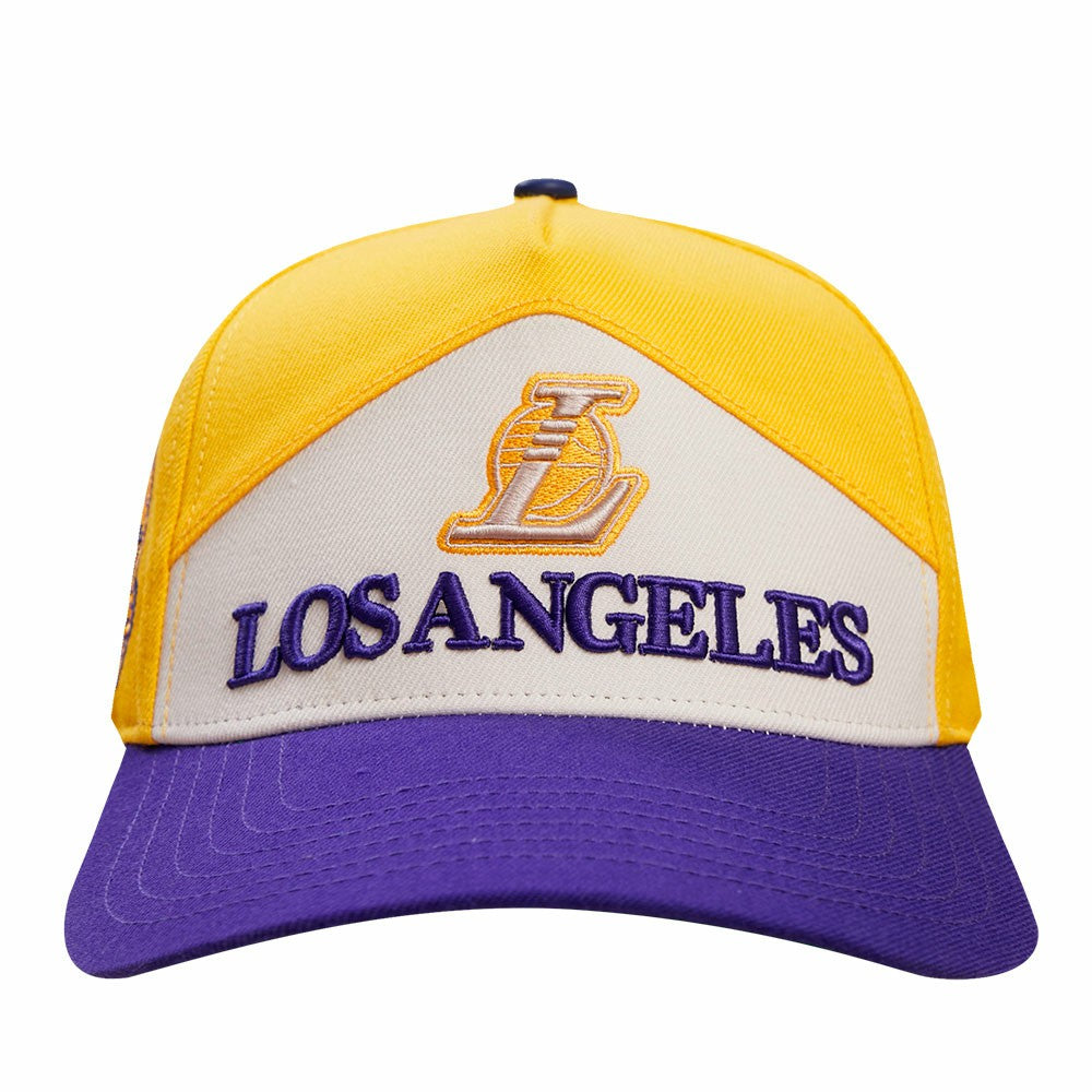 Los Angeles Lakers Pro Standard Pinch Chevron Adjustable Hat Gold/Purple - NBA
